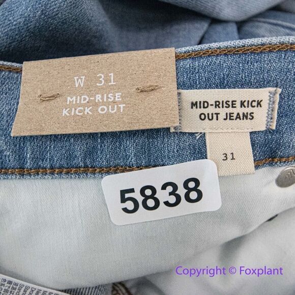 NEW Madewell Kick Out Crop Jeans‎ in Carey Wash, 31 - Picture 13 of 16